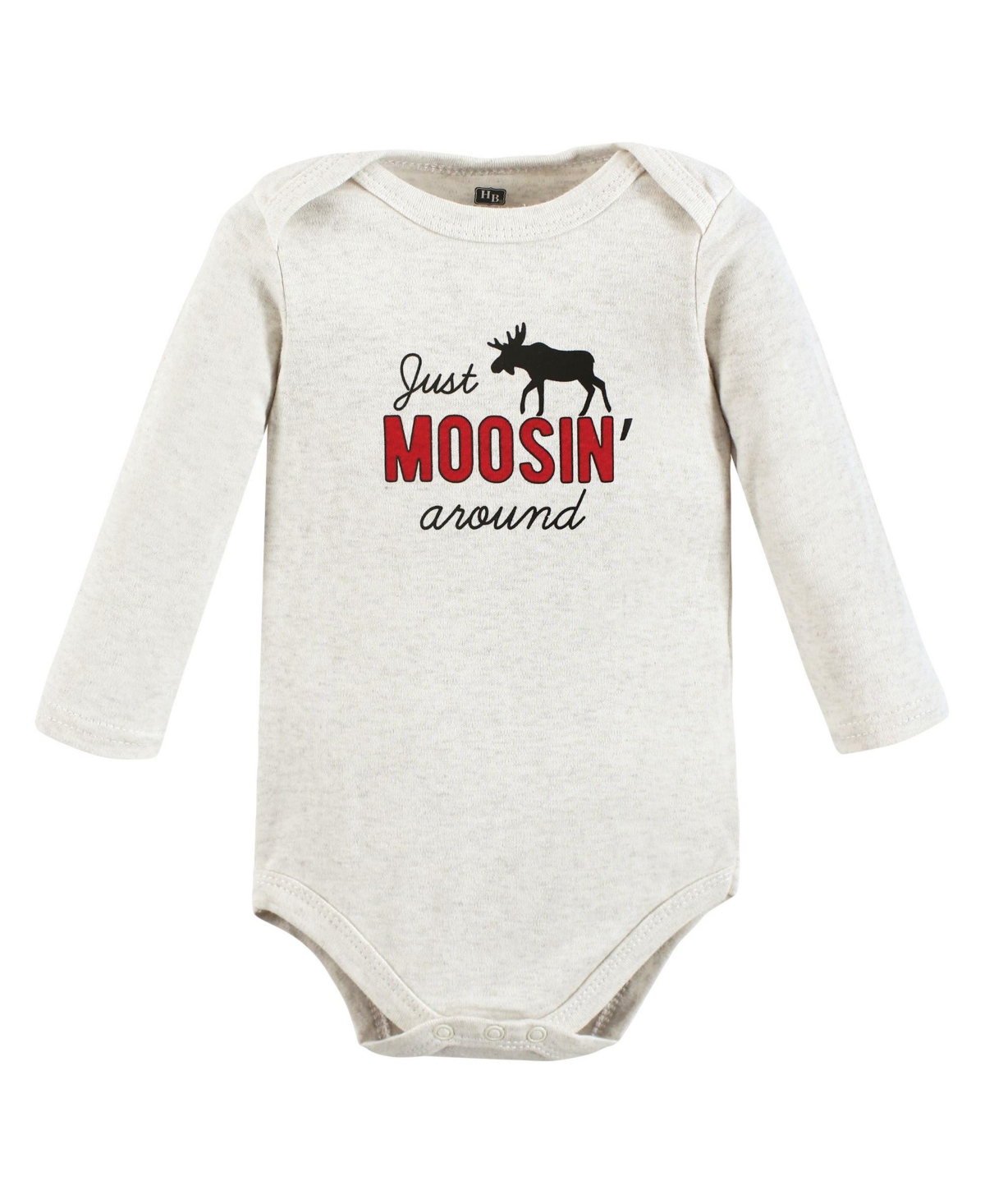 Hudson Baby Baby Boys Cotton Long-Sleeve Bodysuits,5-Pack - Winter moose