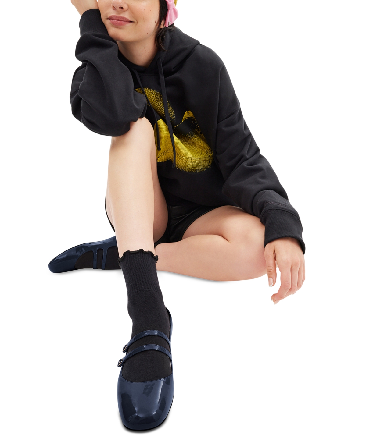 Coach Women's Winley Double Buckle Mary Jane Ballet Flats