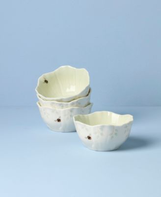 Butterfly Meadow Floral Dessert Bowls, Set of 4