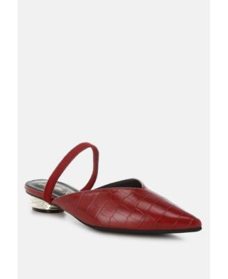 Renata Fantasy Heel Croco Mules