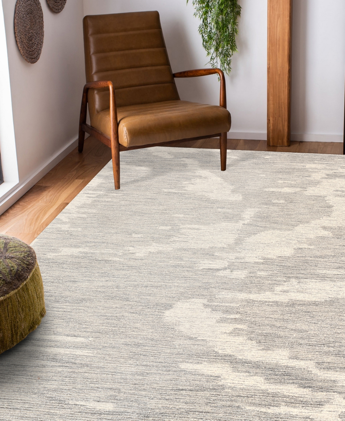 Amer Rugs Mexico Mex1 5'x8' Area Rug In Ivory,gray