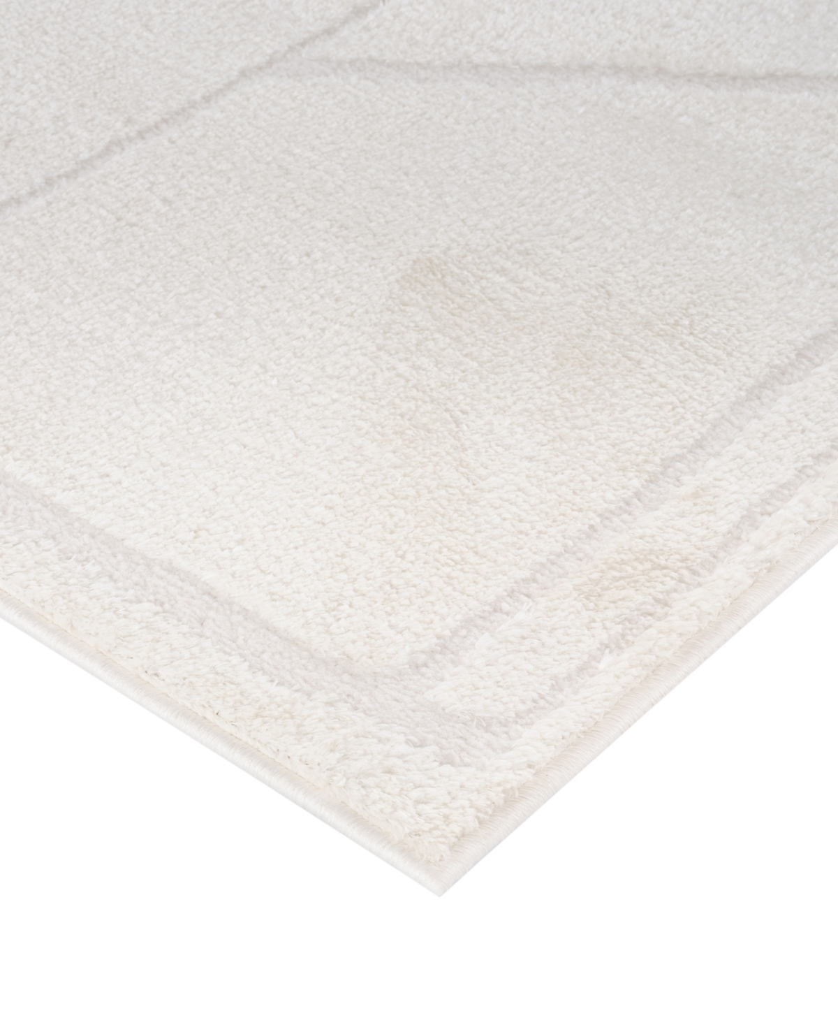 Amer Rugs Monotone Mnt8 2'6"x10' Runner Area Rug In Ivory