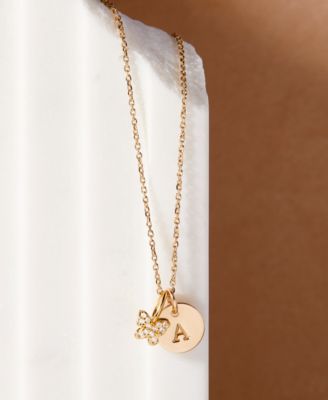 Adeline Initial Butterfly Necklace