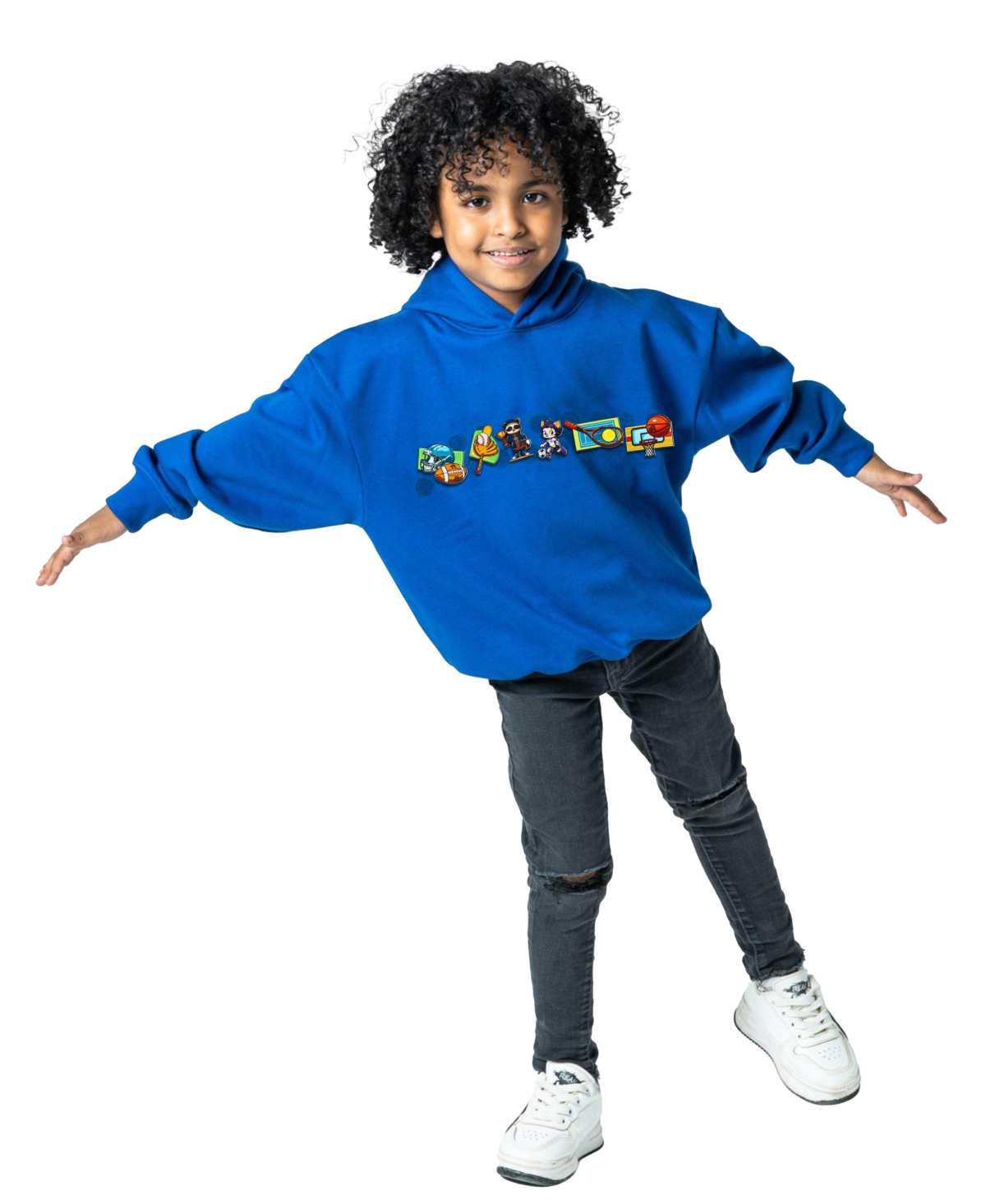 Rabble Clothing Toddler Unisex Customizable Hoodie Bundle With Champion Smiles Dabblz In Blueberry Blast