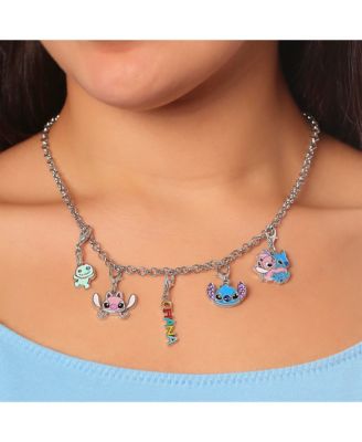 Stitch Interchangeable DIY Charm Necklace Set - Giftable Ohana, Angel, Stitch, Scrump