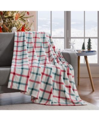 Holiday Classics Christmas Plaid Oversized & Ultra Plush Accent Throw Blanket, 50" x 70"