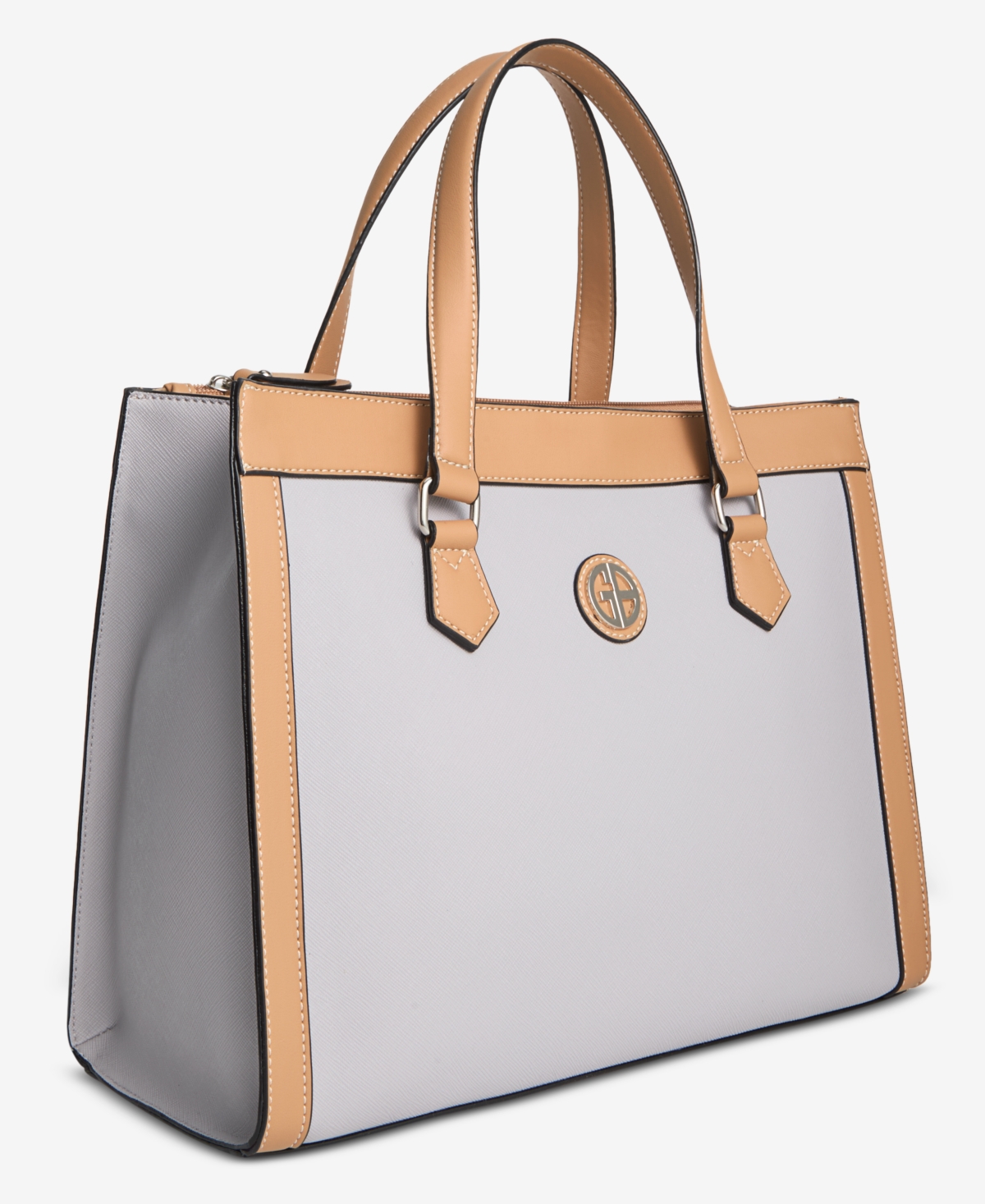 Shop Giani Bernini Saffiano Medium Book Tote, Exclusively At Macy's In Raindrops