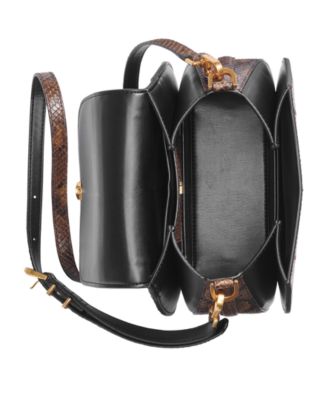 Donna Karan New York ベルローズ パイソンフラップクロスボディ Donna Karan New York Bellerose Python Flap Crossbody Bag
