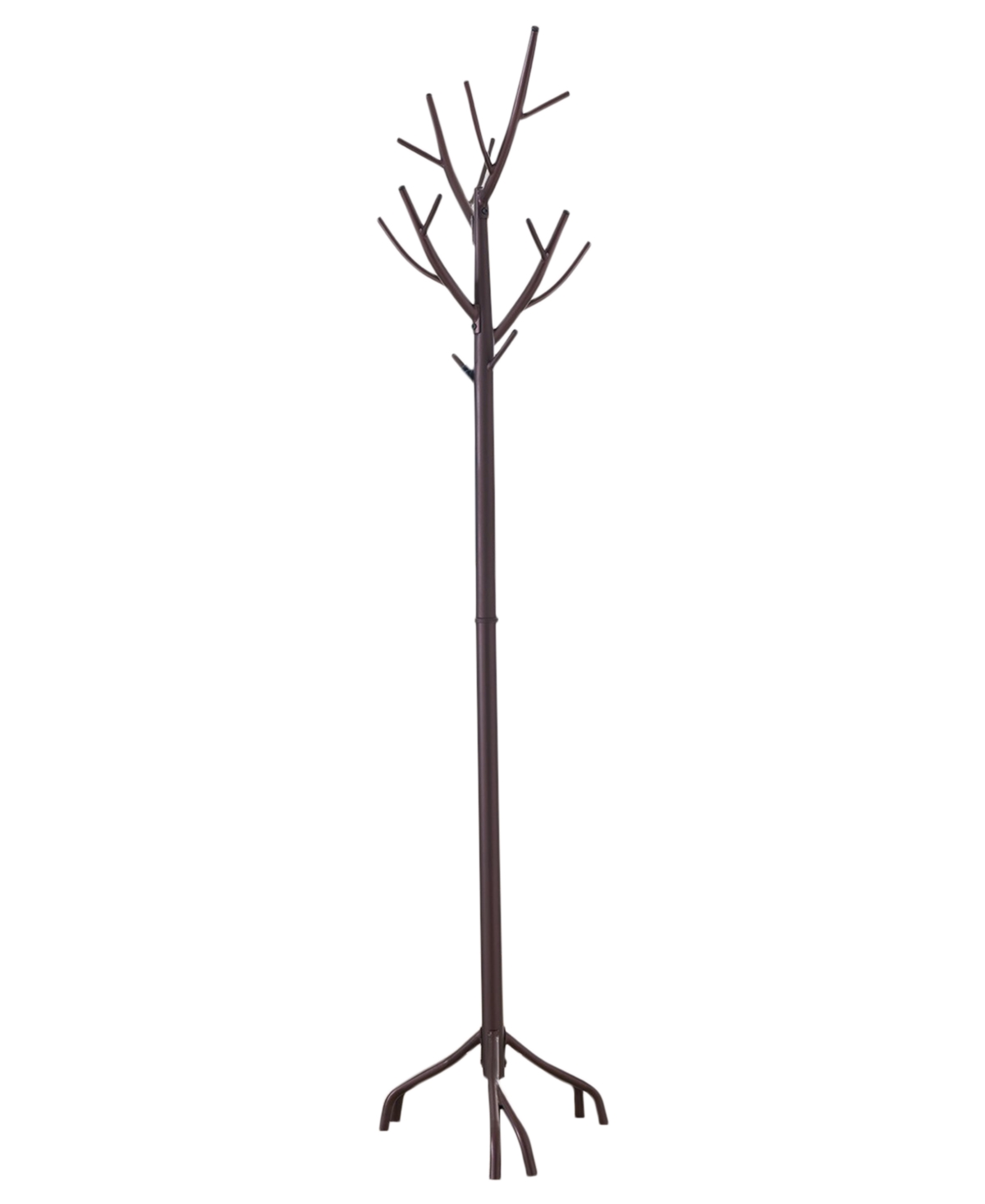 Kings Brand Furniture Metal Hall Tree Freestanding Coat & Hat Rack with Branches,- Bronze