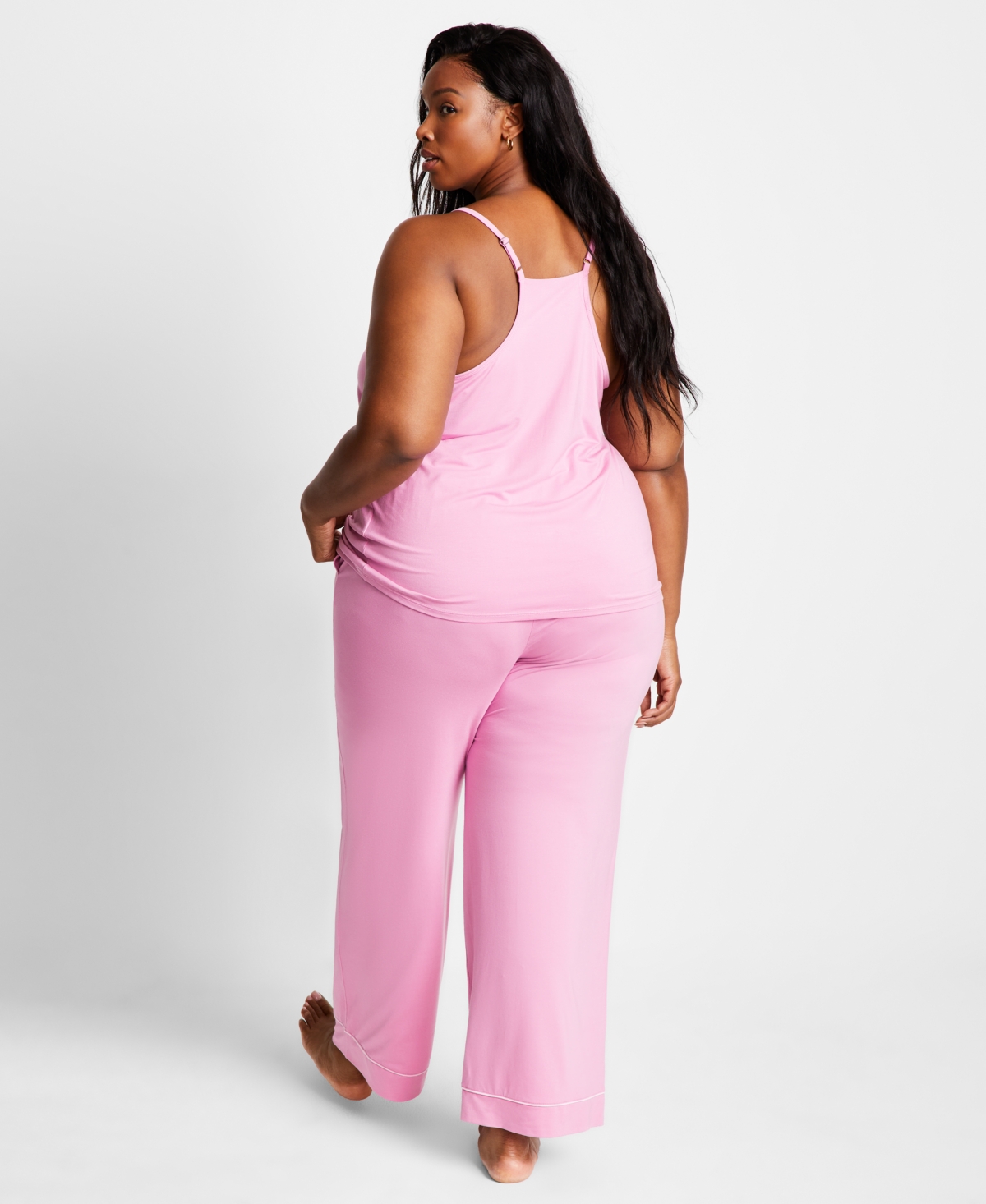 State Of Day Women's Racerback Tank Pajama Set Xs-3x, Exclusively At Macy's In Thulian Pink