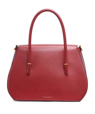 Bellerose Double Top Handle Leather Satchel