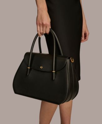 Bellerose Double Top Handle Leather Satchel