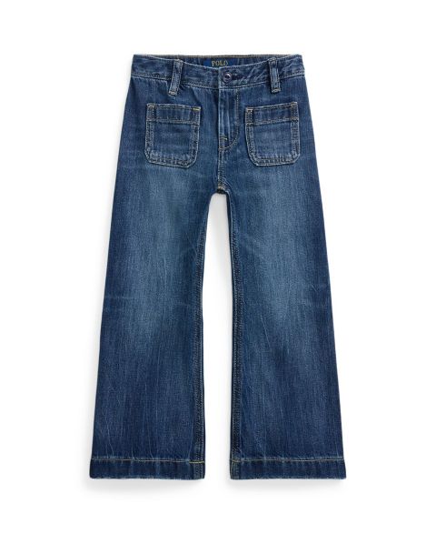 Джинсы Polo Ralph Lauren Logo Wide-Leg для девочек, цвет: Варёный