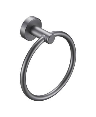 Towel Ring Golden Gold, Bath Hand Towel Ring Thicken Space Aluminum Round Towel Holder for Bathroom