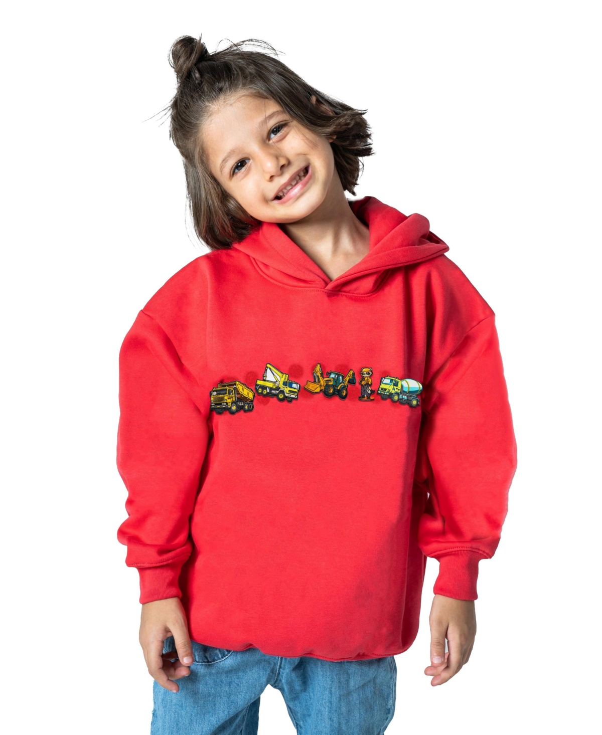 Rabble Clothing Toddler Unisex Customizable Hoodie Bundle With Monster Truck Munchies Dabblz In Strawberry Splash