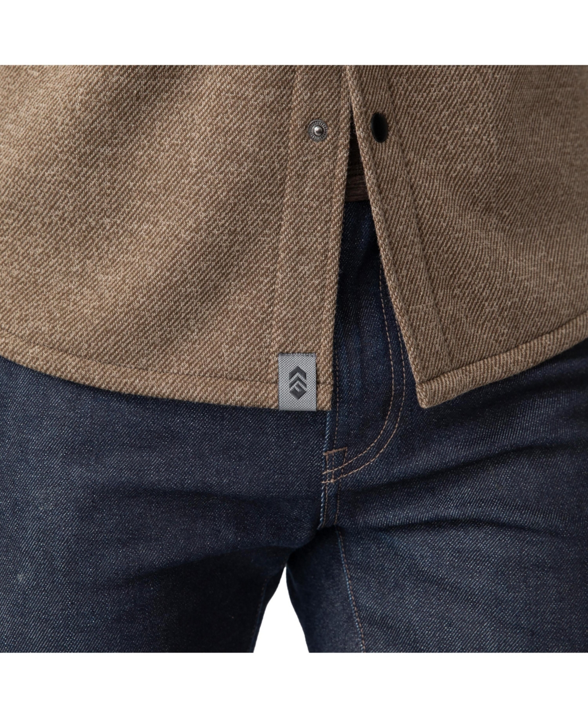 Free Country Men's Fleece Twill Snap Front Shirt