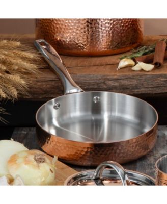 Tri-Ply 8" Deep Skillet, Hammered