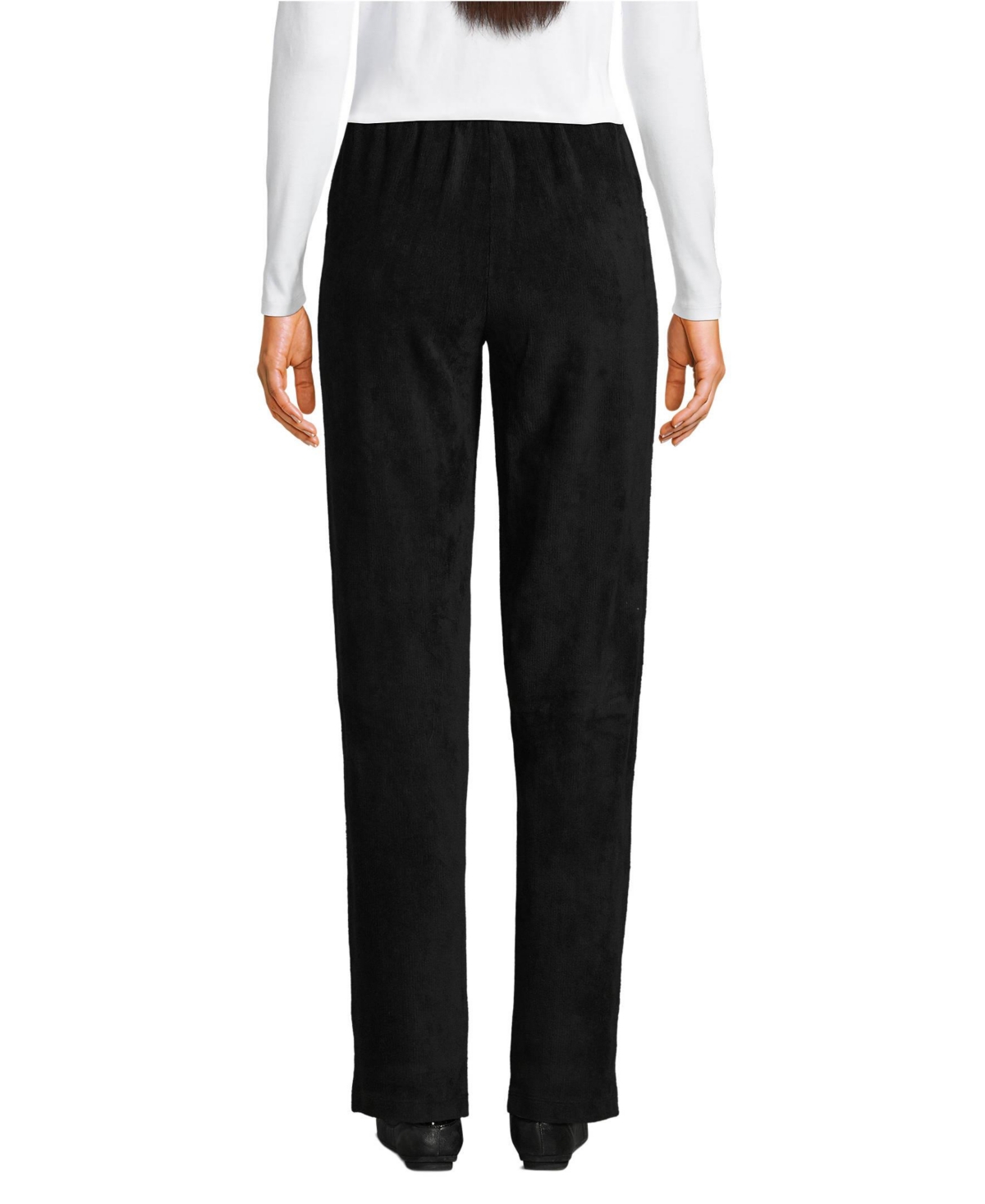 Lands' End Women's Tall Sport Knit High Rise Corduroy Pants