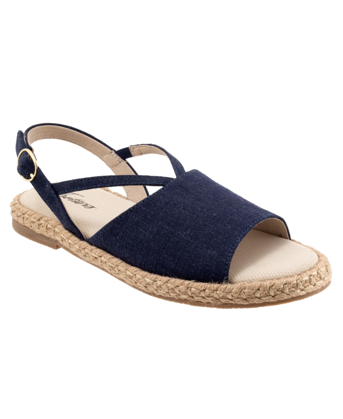 Trotters Pepper Sandal - Navy textile