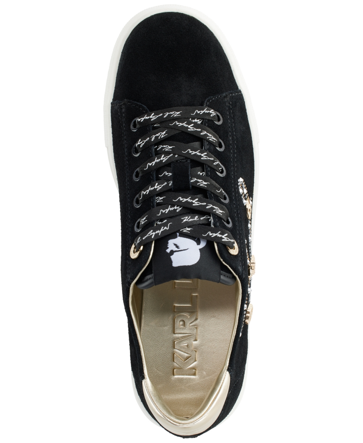 KARL LAGERFELD WOMEN'S CATE SAYINGS LACE UP SNEAKERS 