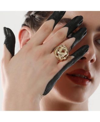 Women's The Basket Weave Statement Ring