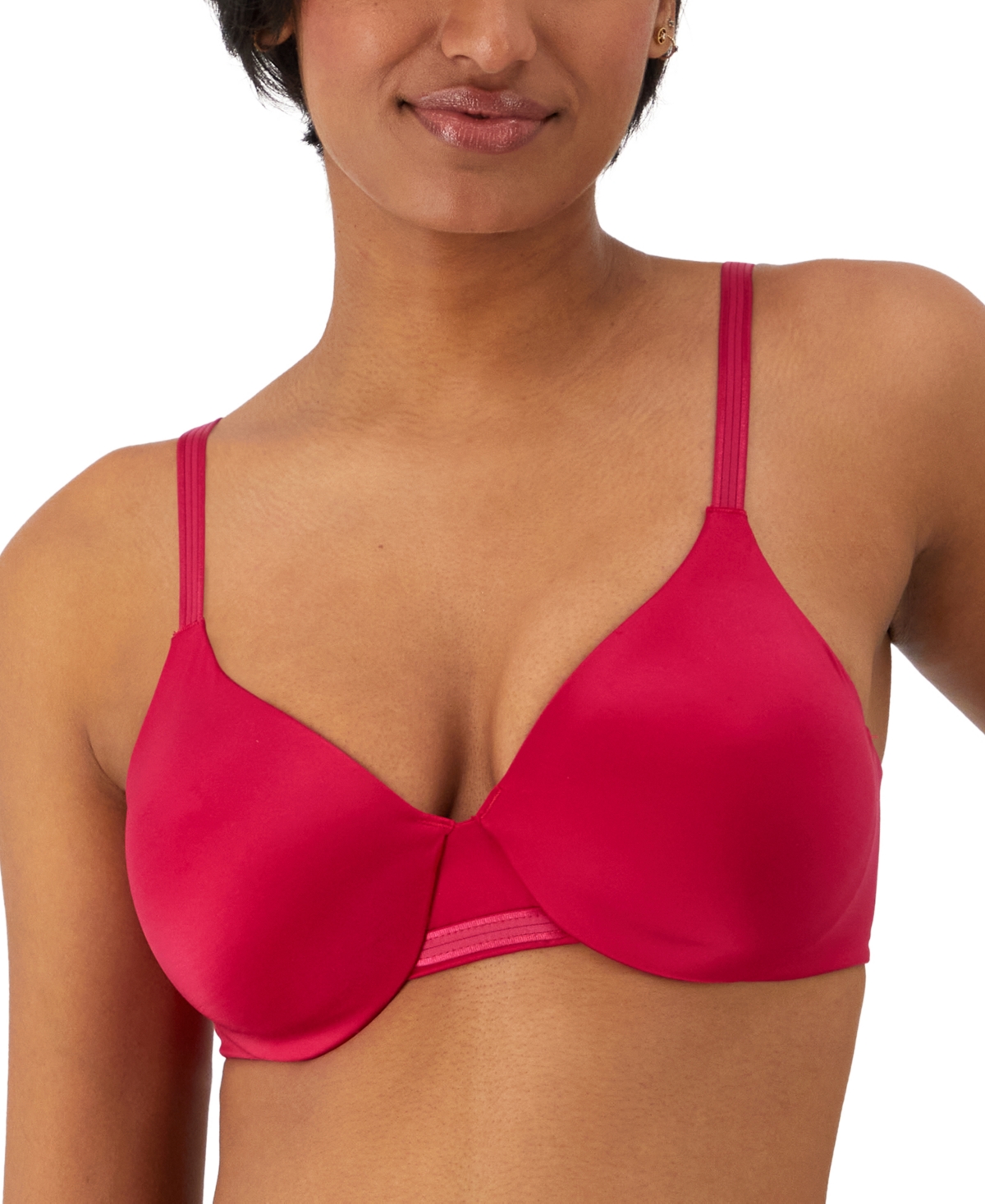 Shop Bali One Smooth U Concealing And Shaping Underwire Bra 3w11 In Scarlet Berry