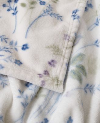 Wildflower Plush Throw, 50" x 70"