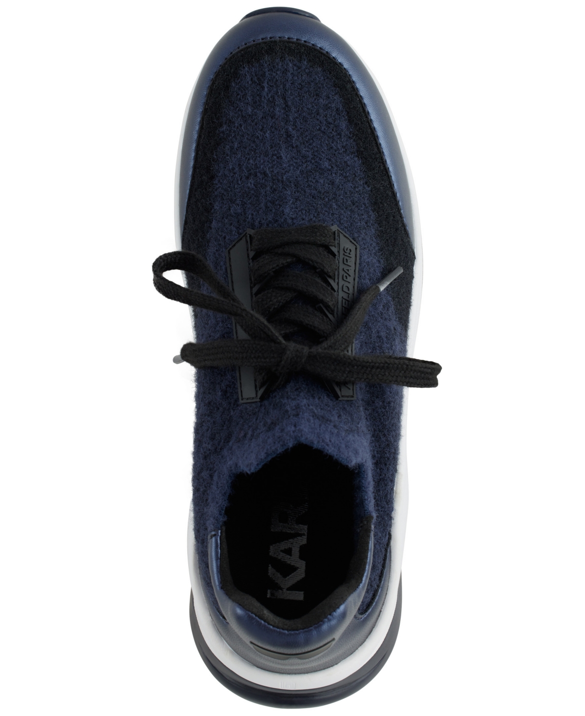 Karl Lagerfeld Women's Carsyn Lace Up Sneakers In Navy,black