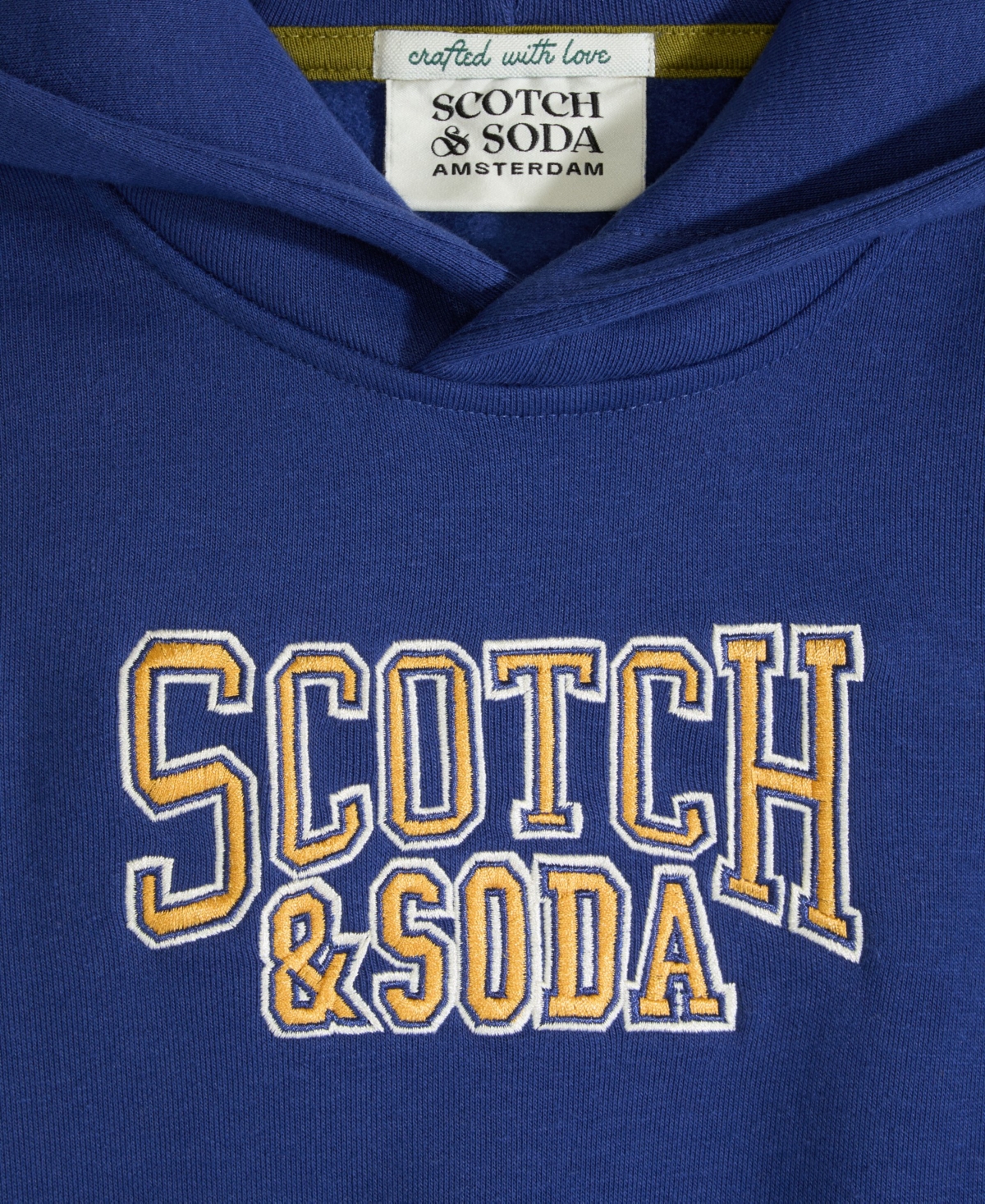 Scotch & Soda Big Boys Graphic Fleece Hoodie In Evening Skies
