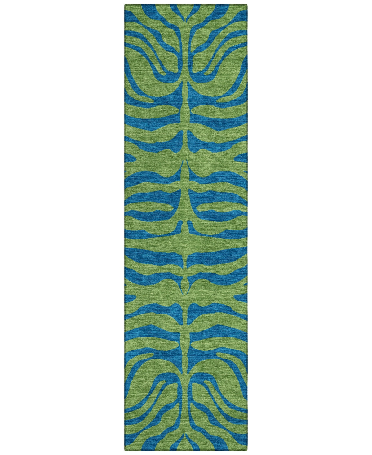 Addison Chantille Machine Washable Acn1043 2'3"x7'6" Runner Area Rug In Green