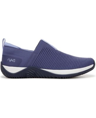 Ryka Echo Knit Slip-On Sneaker voor dames, Zwart/Grijs, 38.5 EU