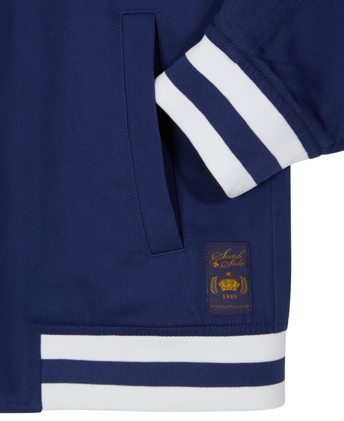Scotch & Soda Big Boys Reversible Bomber Jacket In Evening Skies