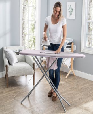 Products Adjustable Height, 4 Leg Ironing Board with Mesh Top and Iron Rest