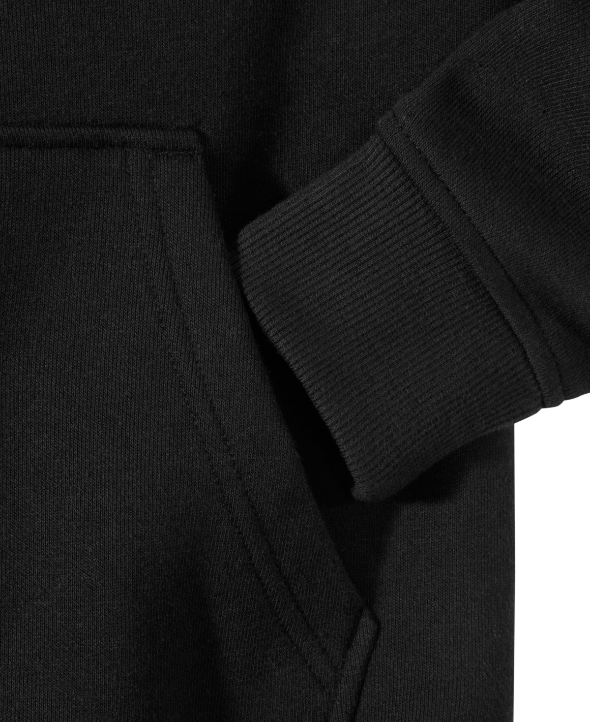 Scotch & Soda Big Boys Graphic Fleece Zip Up Hoodie In Black