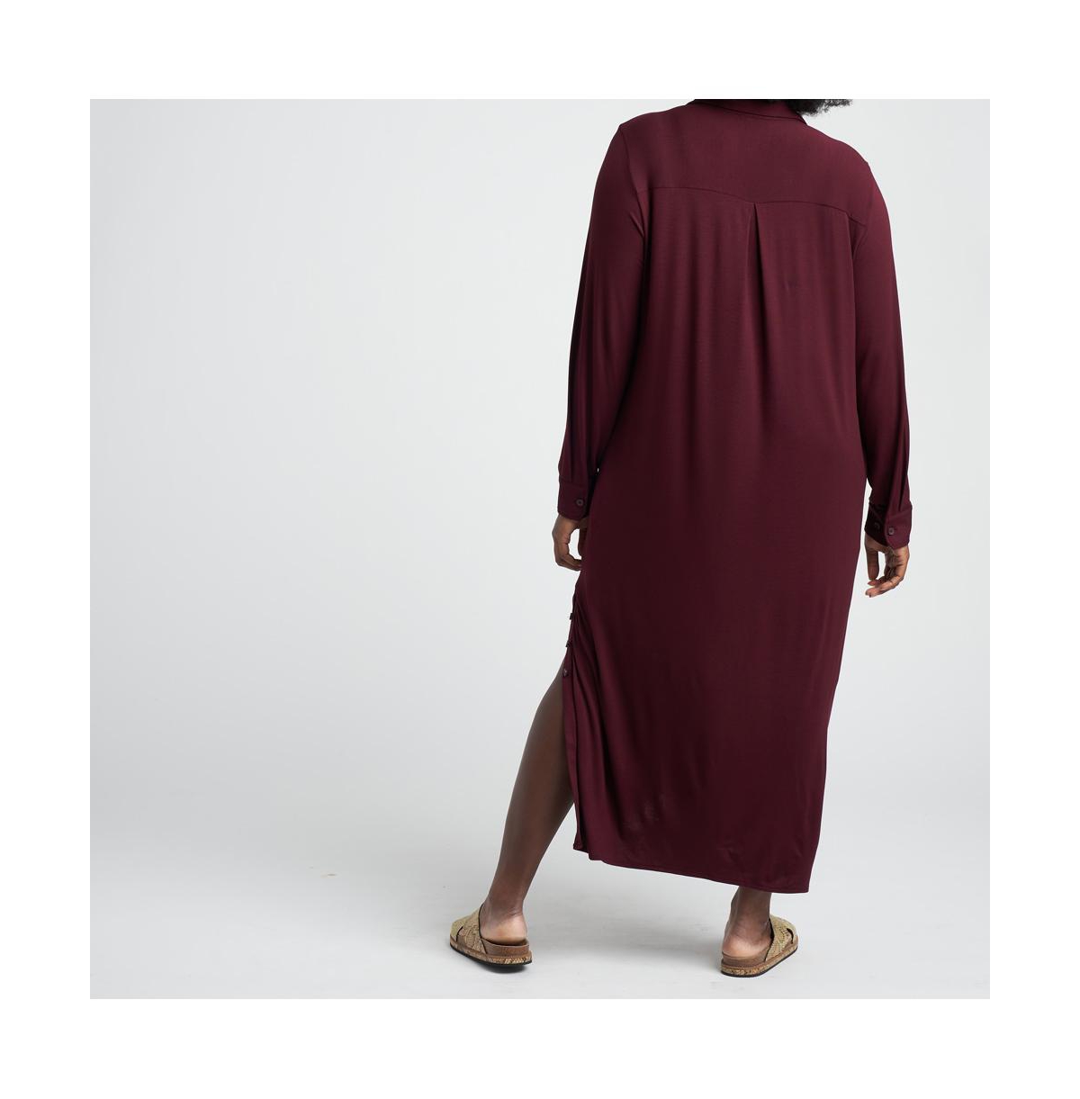 Universal Standard Plus Size Sally Liquid Jersey Shirt Dress