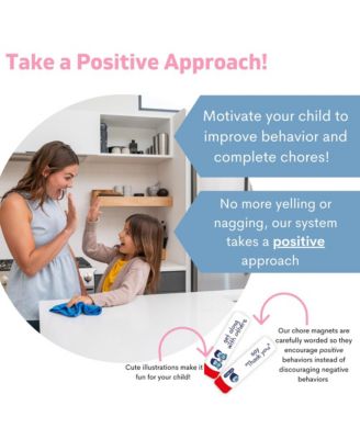 Reward Magnetic Behavior Chore Chart for Kids at Home