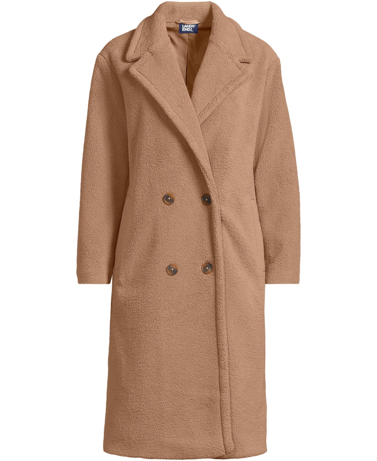 Lands' End Women's Teddy Collared Coat