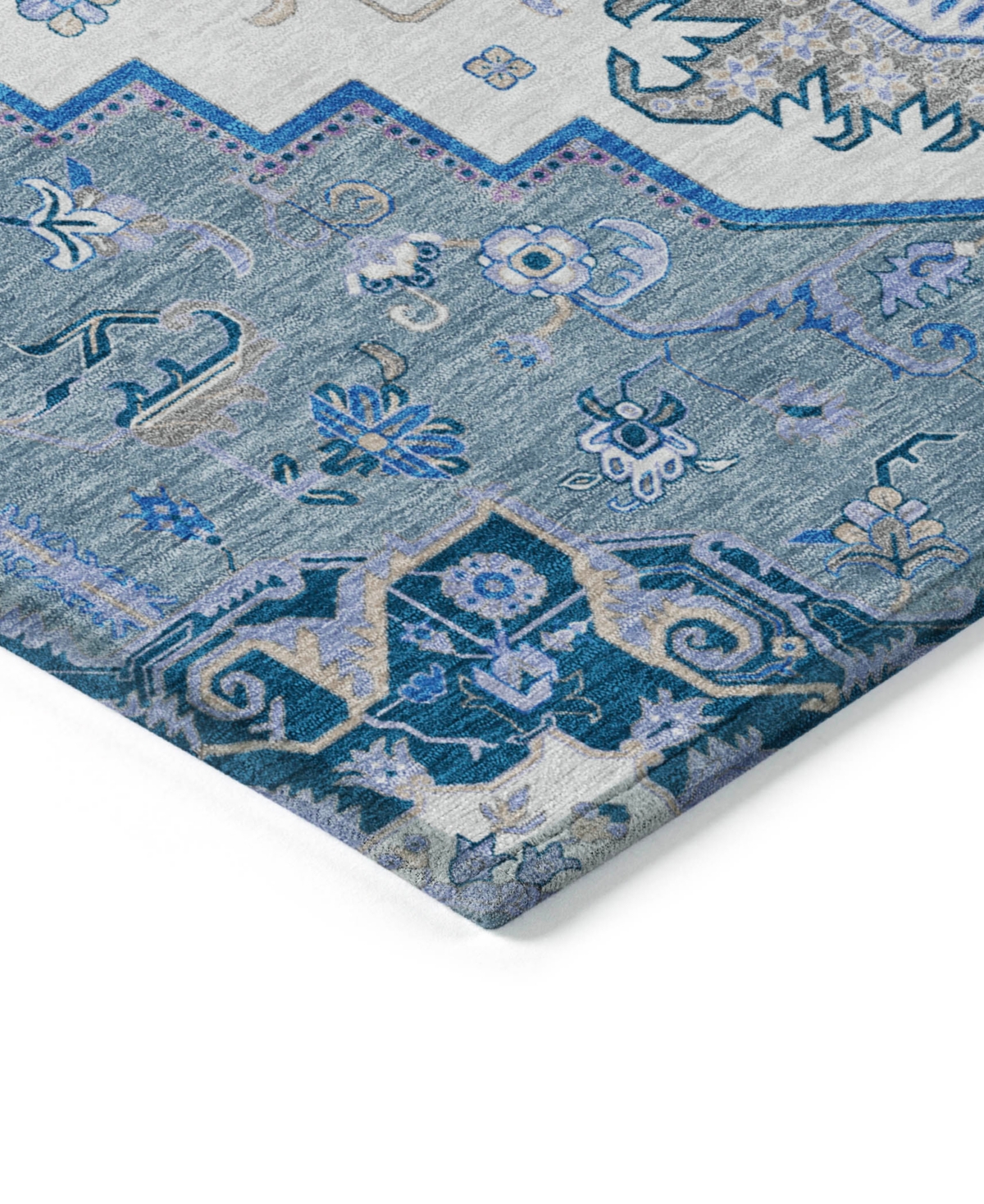 Addison Chantille Machine Washable Acn1036 8'x10' Area Rug In Blue