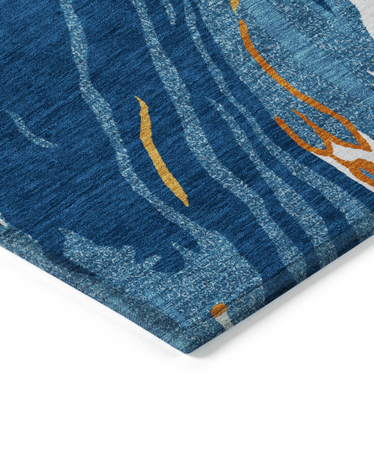 Addison Chantille Machine Washable Acn1037 2'3"x7'6" Runner Area Rug In Navy