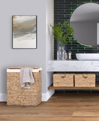 Foldable Water Hyacinth Portable Hamper