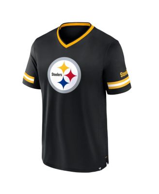 Men's Black Pittsburgh Steelers Stripe Stacking T-shirt