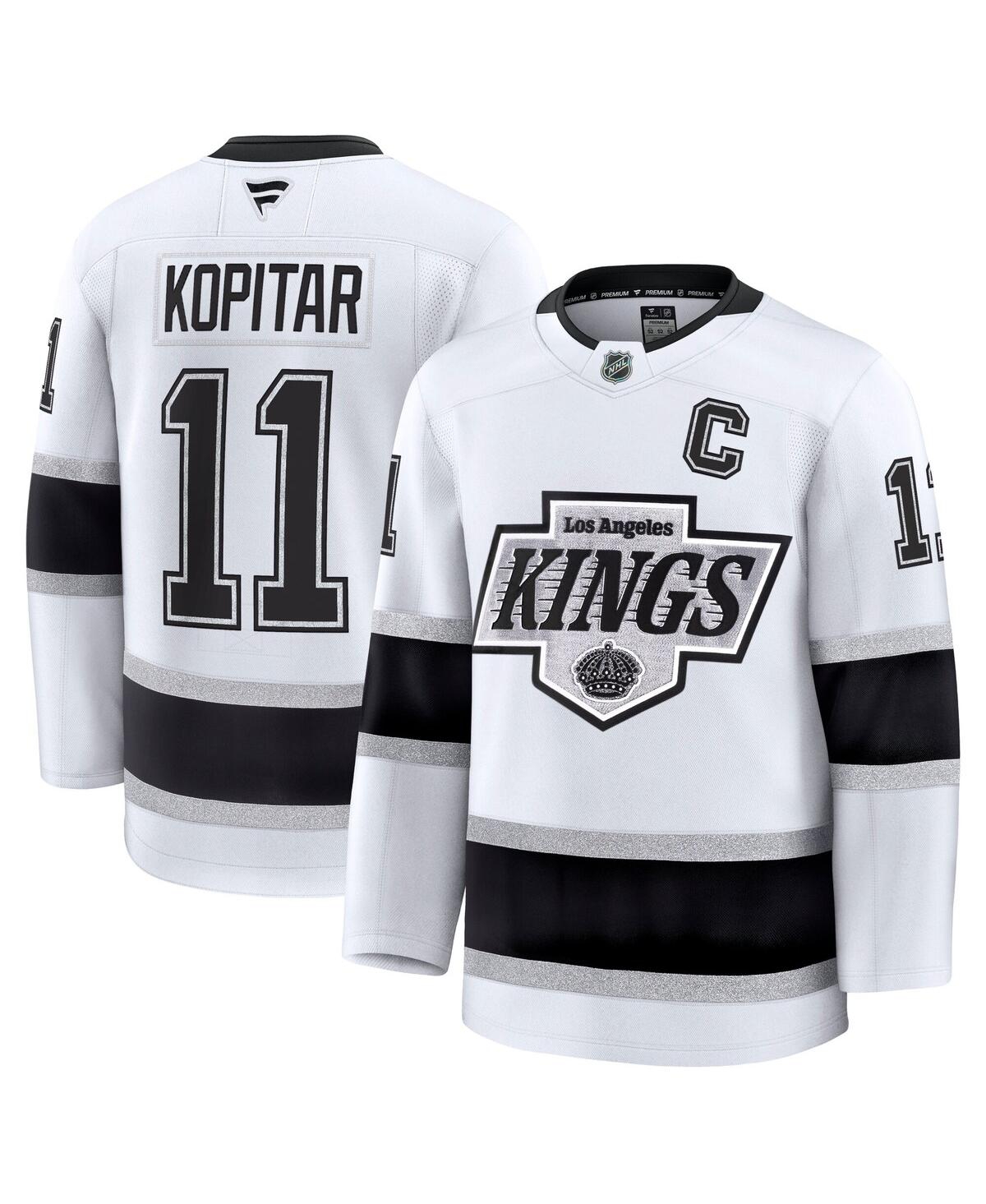 Fanatics Men's Anze KopitarLos Angeles Kings Away Premium Jersey - White