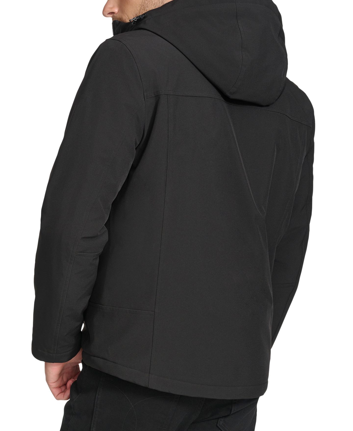 Мужская куртка Calvin Klein Sherpa Lined Infinite Stretch Soft Shell, цвет: Чёрный — фото 2