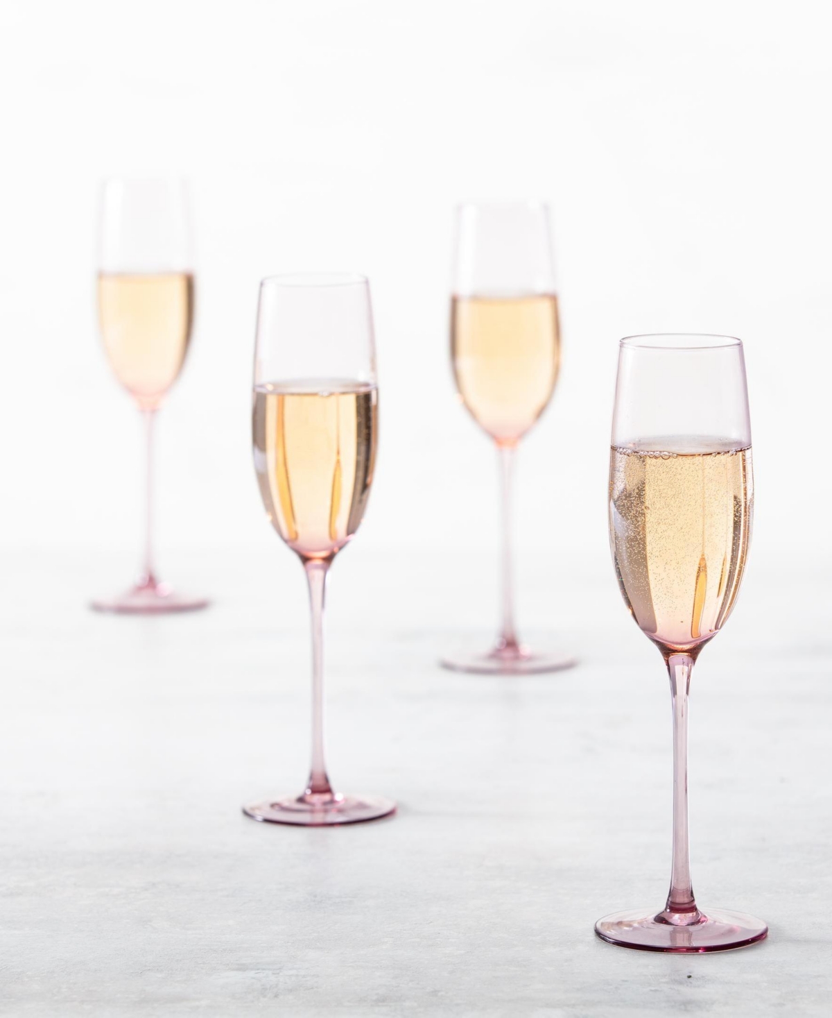 Fortessa Gala Champagne Flute, Set Of 4 In Pink