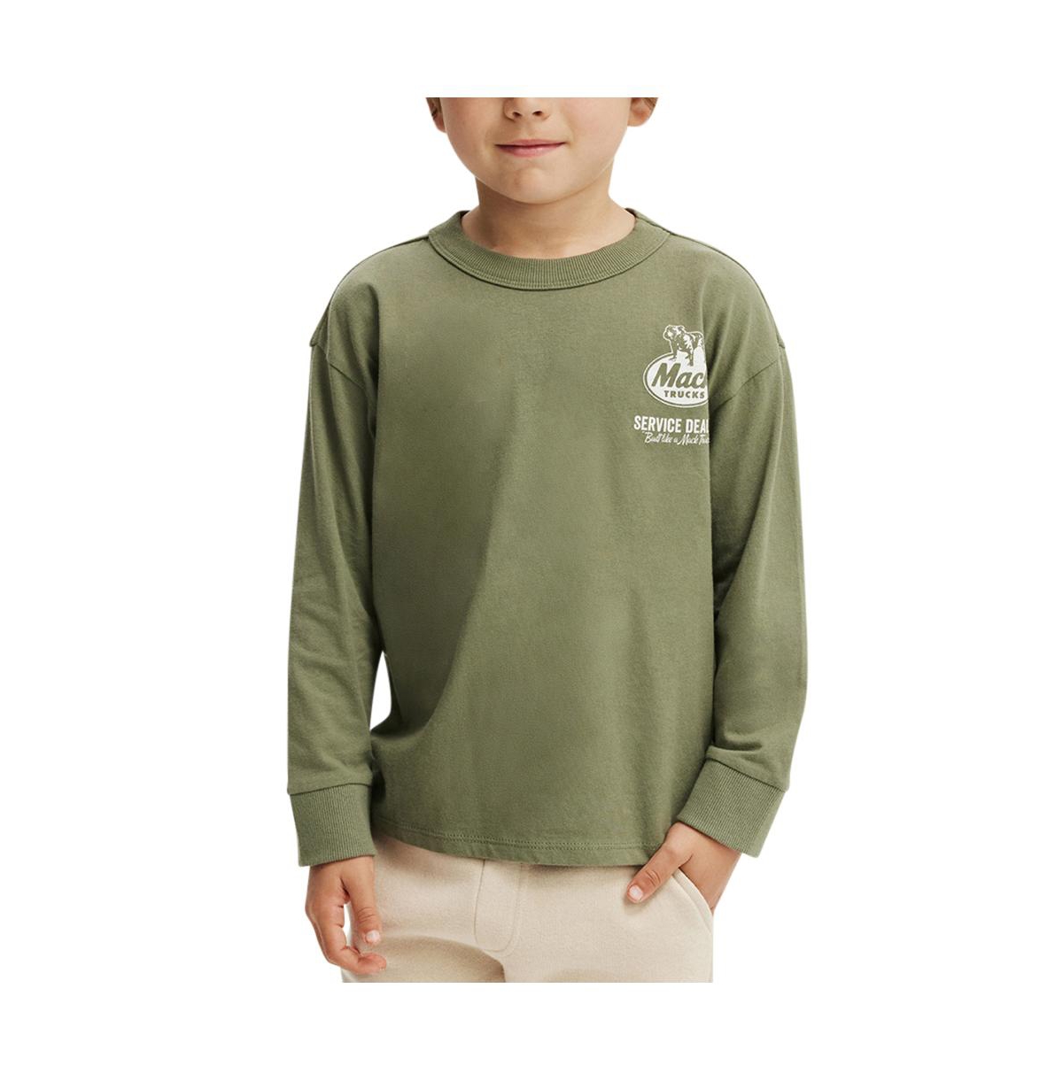 Cotton On Boys License Long Sleeve Tee -/mack trucks