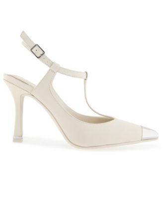 Women's Romi Cap Toe T-Strap Pumps