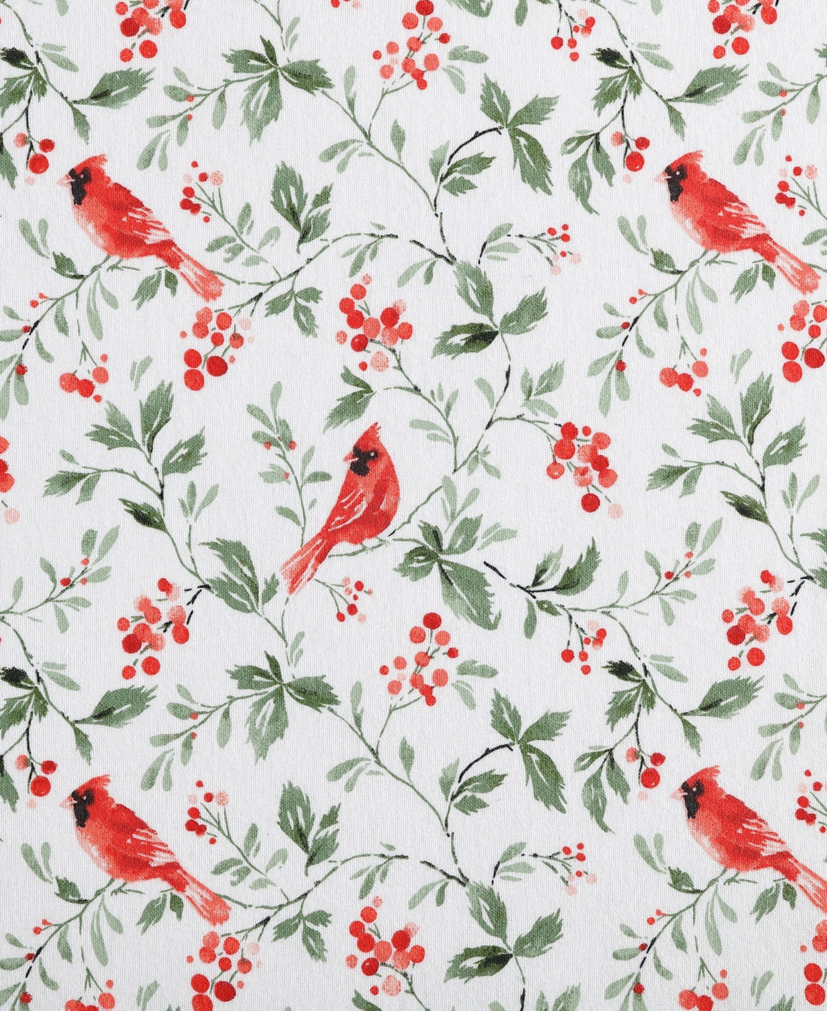 Laura Ashley Flannel 4 -pc. Sheet Set, Full In Jolly Cardinals