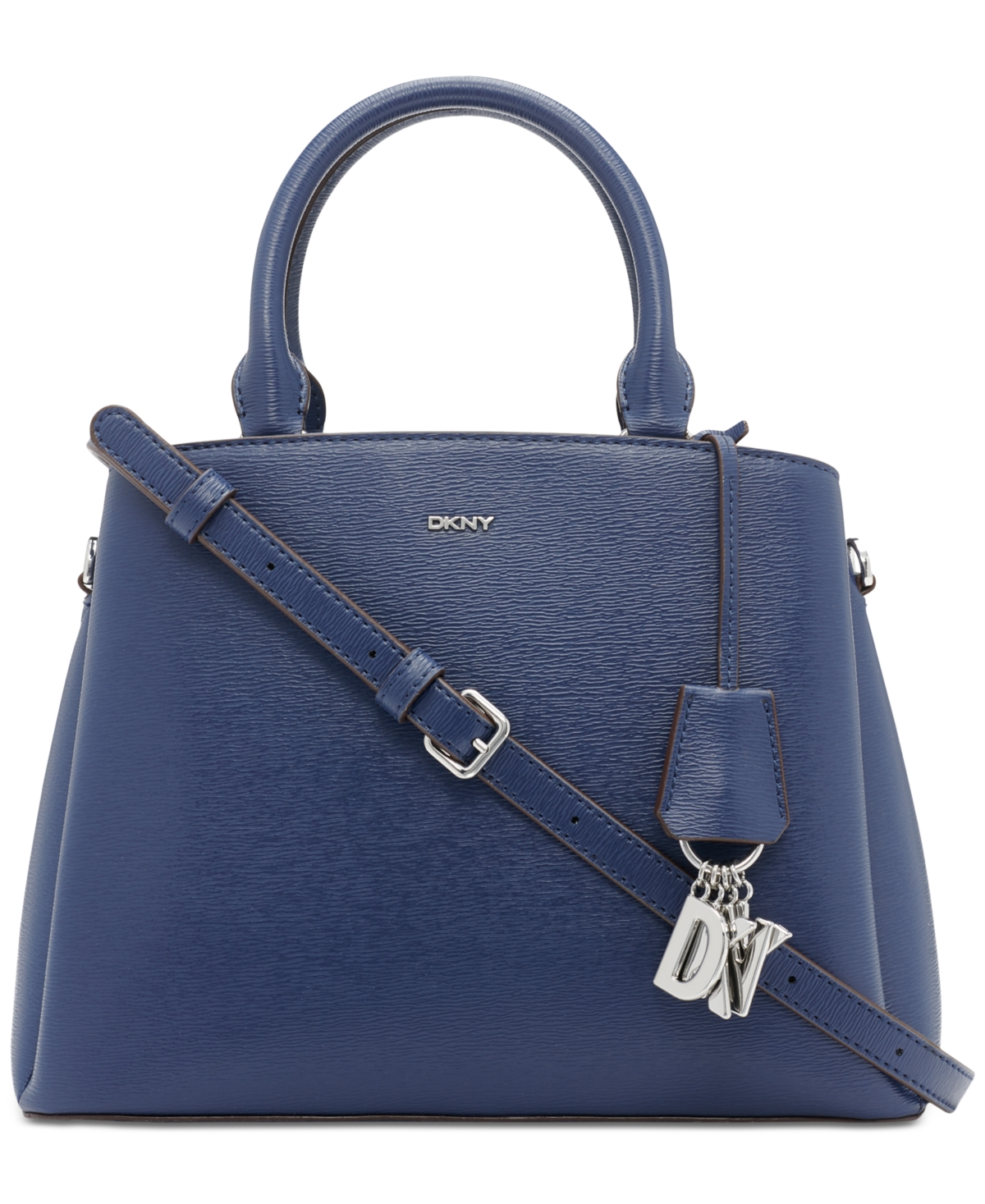 Paige Medium Satchel With Convertible Strap -silver