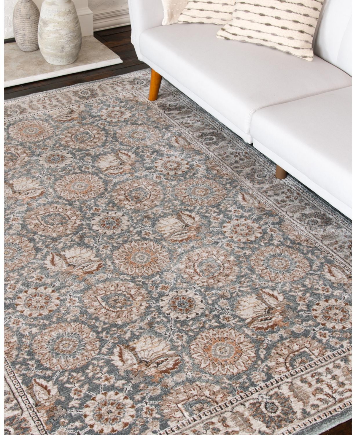 Km Home Sweep Amzi 7'10''x9'10'' Area Rug In Ocean