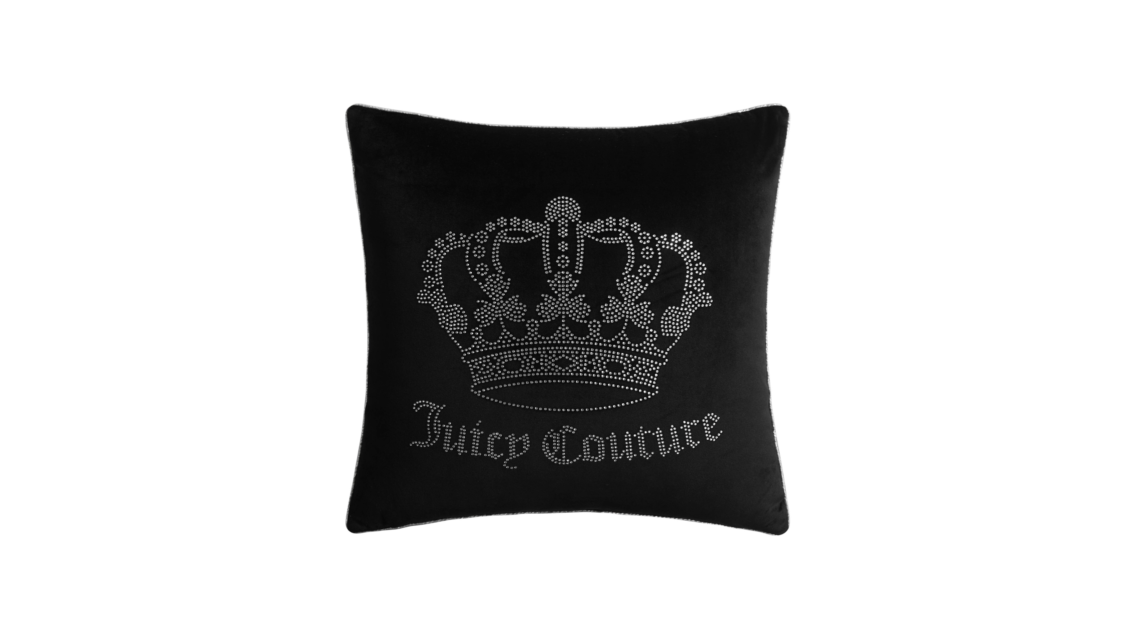 Juicy Couture Velvet Novelty Decorative Pillow, 20" x